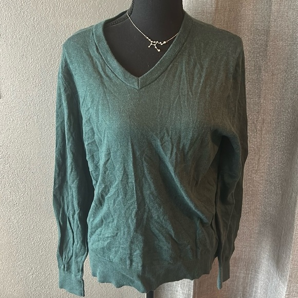 Green Goodfellow & Co V Neck Sweater - Picture 1 of 3